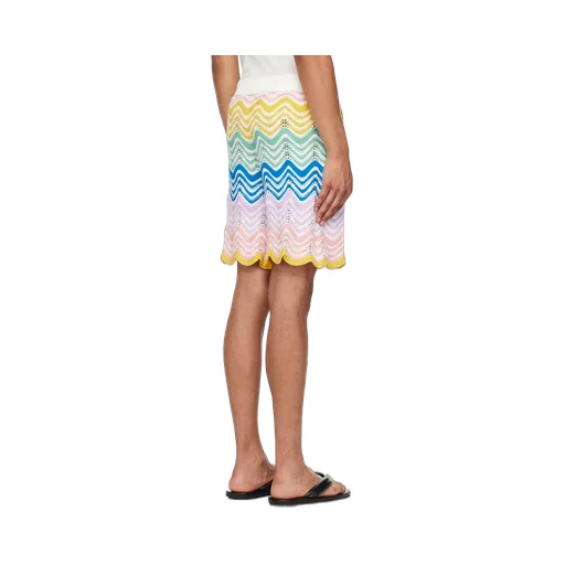 Casablanca Gradient Wave Knit Shorts
