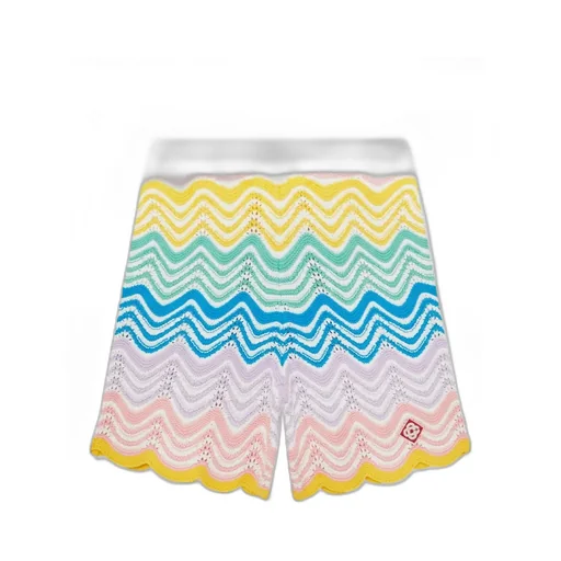 Casablanca Gradient Wave Knit Shorts