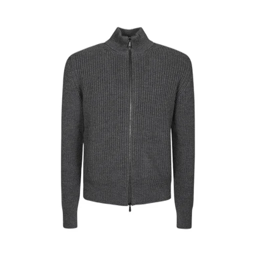 Ribbed Zip-Up Merino Jacket