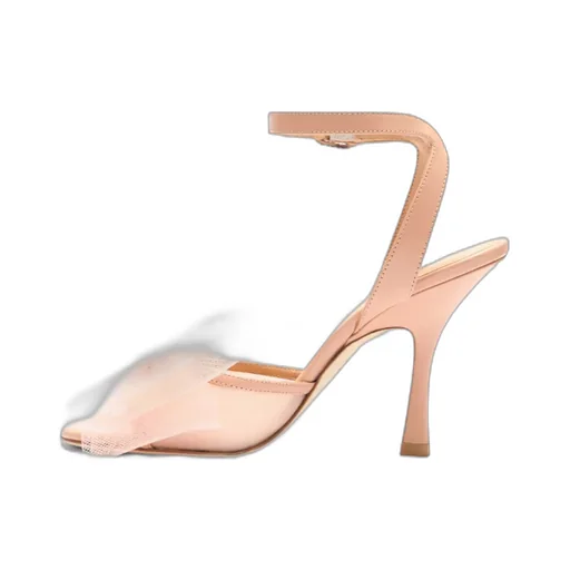 100Mm Blushing Bow Sandals