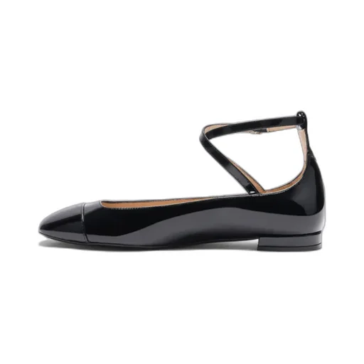 Leather Ballerina Shoes