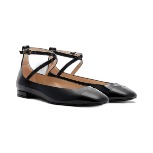 Leather Ballerina Shoes