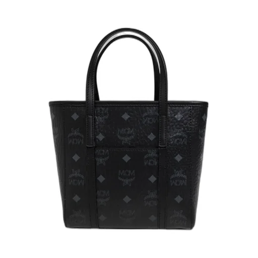 Mcm Monogrammed Logo Plaque Tote Bag