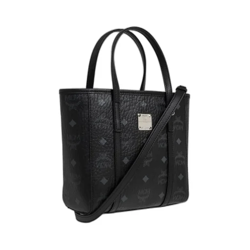 Mcm Monogrammed Logo Plaque Tote Bag