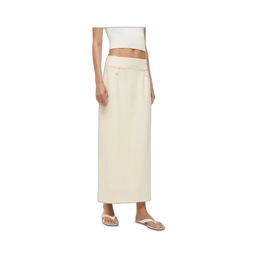 High-Waisted Midi Skirt