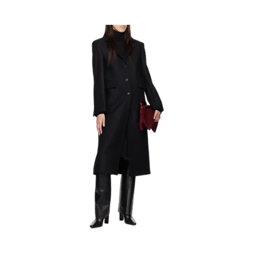 Long-Sleeved Button-Down Coat
