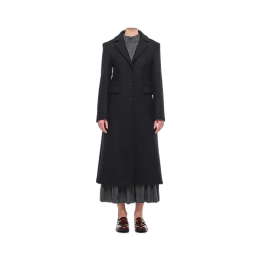Long-Sleeved Button-Down Coat