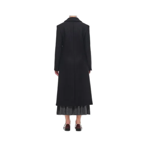 Long-Sleeved Button-Down Coat