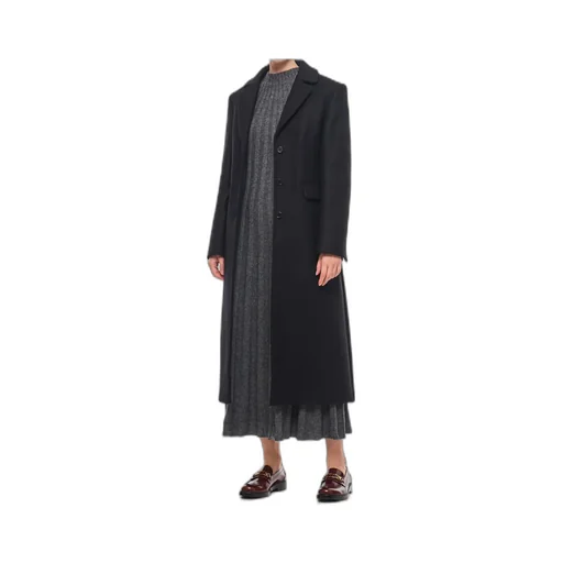 Long-Sleeved Button-Down Coat