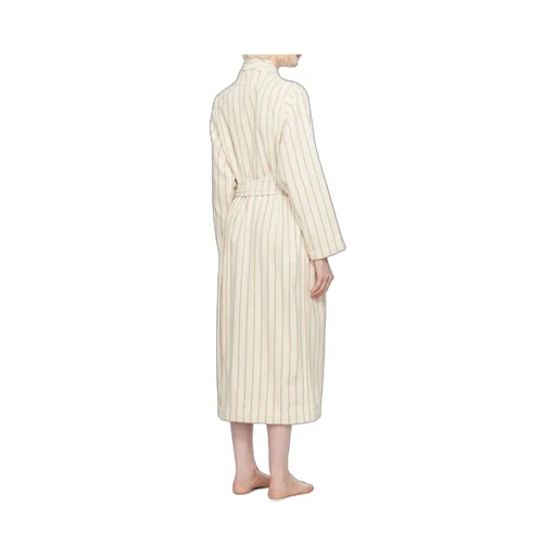 Striped Long-Sleeved Bathrobe