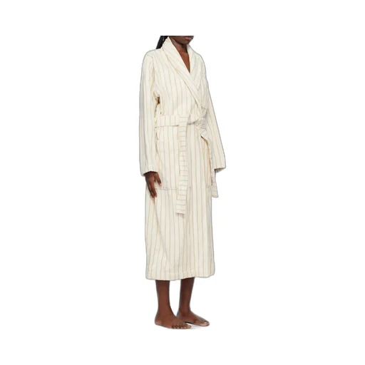 Striped Long-Sleeved Bathrobe