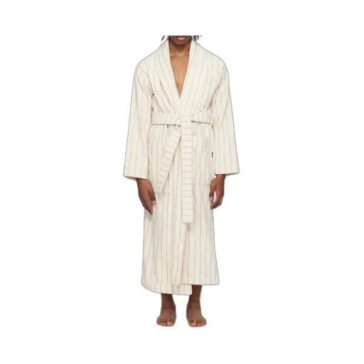 Striped Long-Sleeved Bathrobe