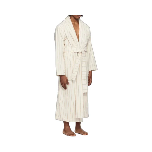 Striped Long-Sleeved Bathrobe