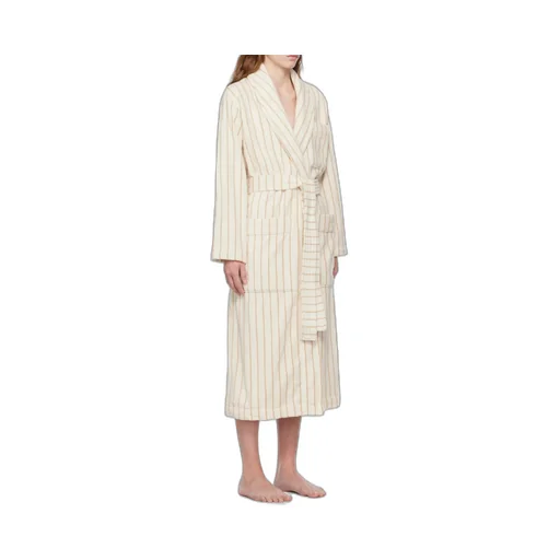 Striped Long-Sleeved Bathrobe