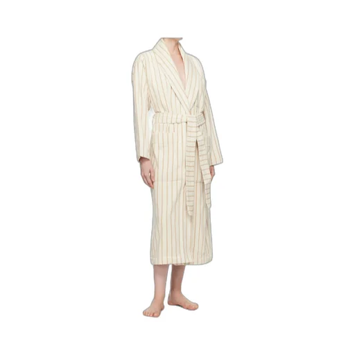 Striped Long-Sleeved Bathrobe