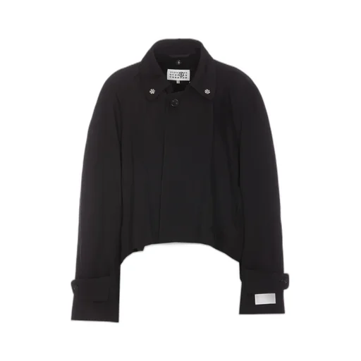 Mm6 Maison Margiela Pleated Twill Jacket