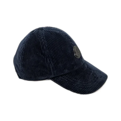 Moncler Logo Patch Corduroy Baseball Cap