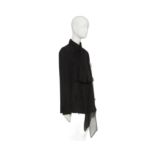 Valentino Pussy-Bow Long-Sleeved Shirt