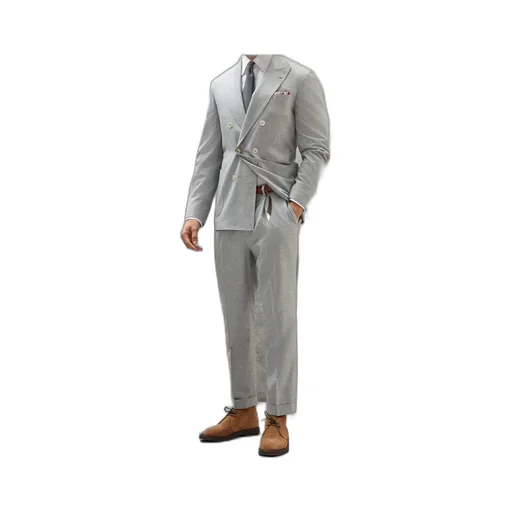 Brunello Cucinelli Double-Breasted Tailored Blazer