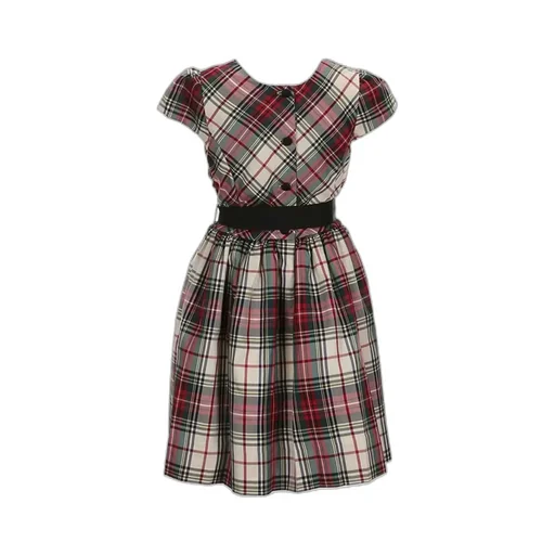 Tartan-Check Dress