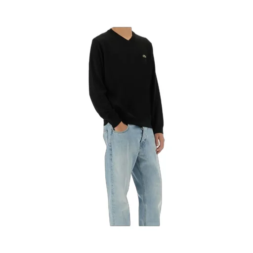 Lacoste Logo Patch V-Neck Jumper