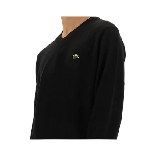 Lacoste Logo Patch V-Neck Jumper