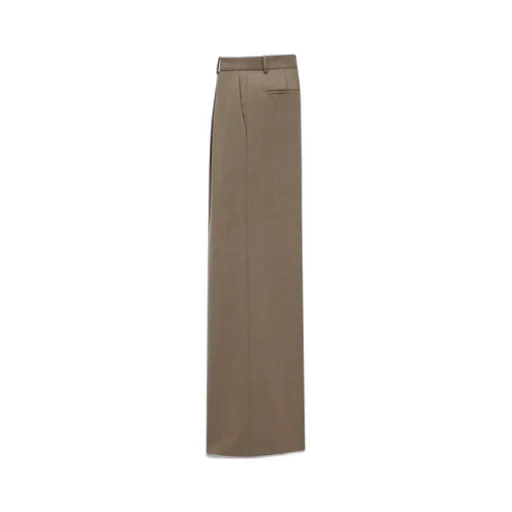 Wide-Leg Pants In Wool