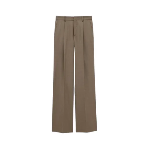 Wide-Leg Pants In Wool