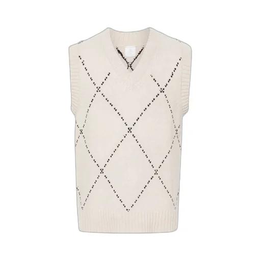 Eleventy Diamond Stitch Sleeveless Knitwear