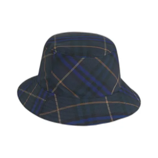 Burberry Ekd Motif Checked Bucket Hat