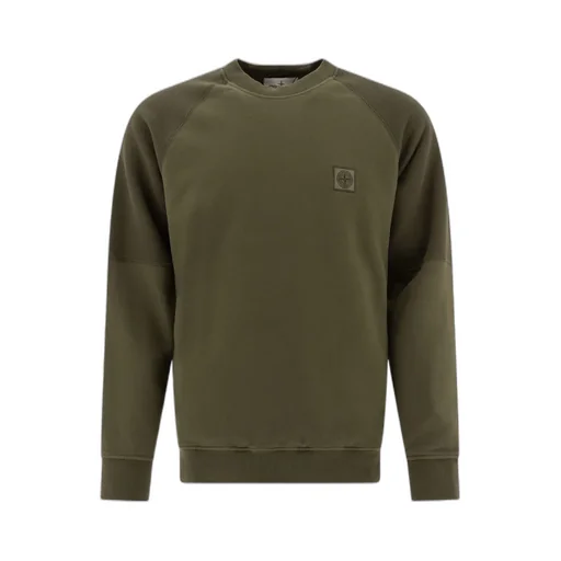 Stone Island Logo Patch Crewneck Sweatshirt