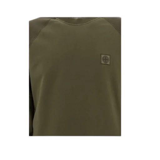 Stone Island Logo Patch Crewneck Sweatshirt