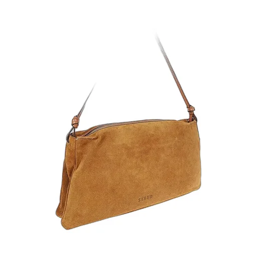 Staud Wally Logo Debossed Shoulder Bag