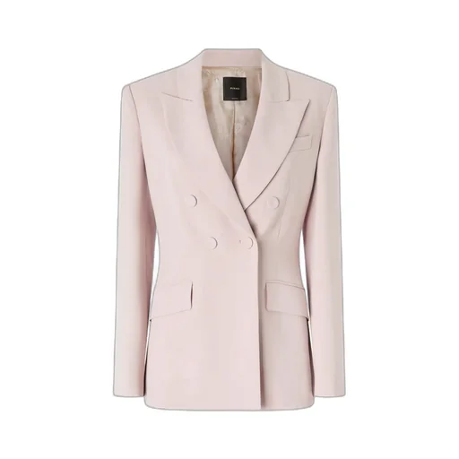Peak-Lapel Double-Breasted Blazer