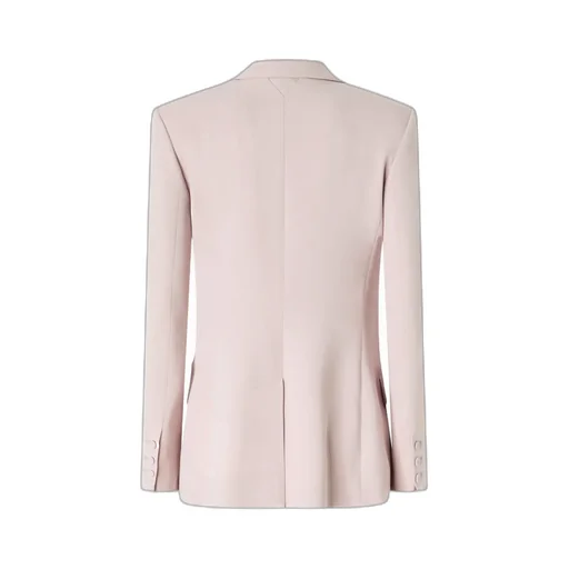 Peak-Lapel Double-Breasted Blazer