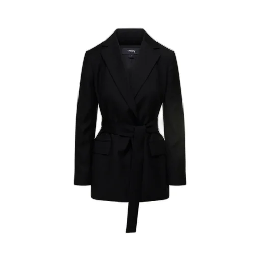 Belted Virgin-Wool Blazer