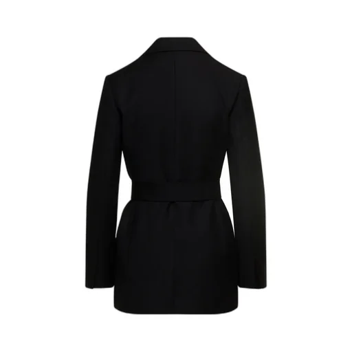 Belted Virgin-Wool Blazer