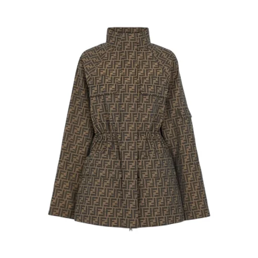 Fendi Ff Motif High-Neck Jacket