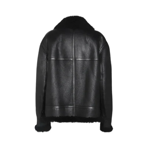 Saint Laurent Zip-Up Drop Shoulder Aviator Jacket