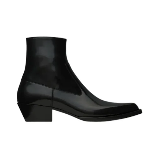 Beat Booties In Glazed Leather