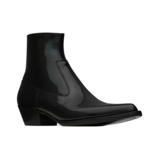 Beat Booties In Glazed Leather