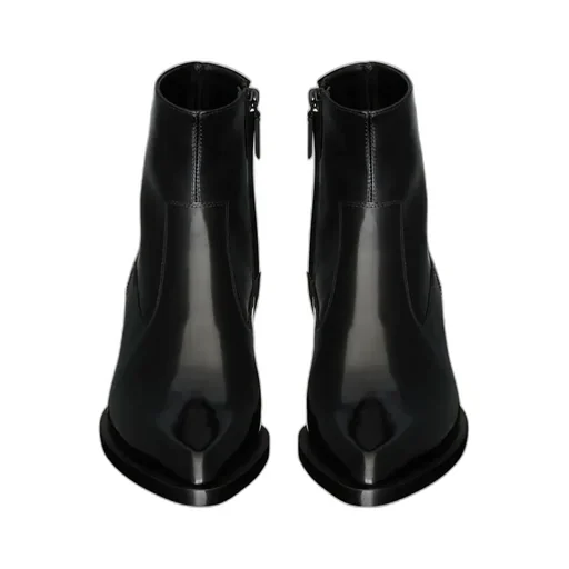 Beat Booties In Glazed Leather
