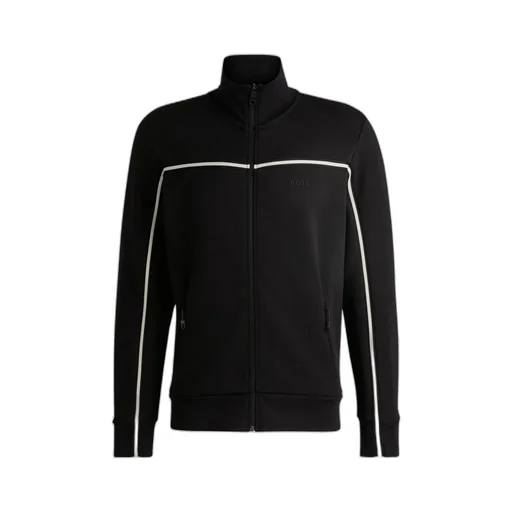 Boss Hugo Boss Logo Detailed Zip-Up Sweatshirt