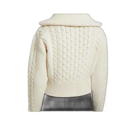 Patou Zip-Up Knitted Cardigan