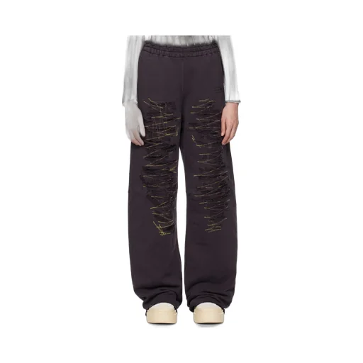 Mm6 Maison Margiela Numbers-Motif Wide-Leg Track Pants