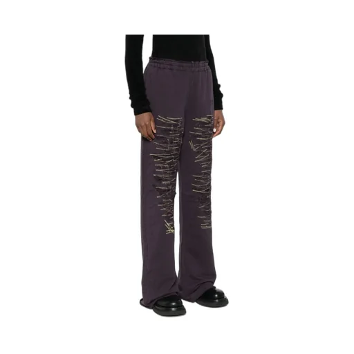 Mm6 Maison Margiela Numbers-Motif Wide-Leg Track Pants