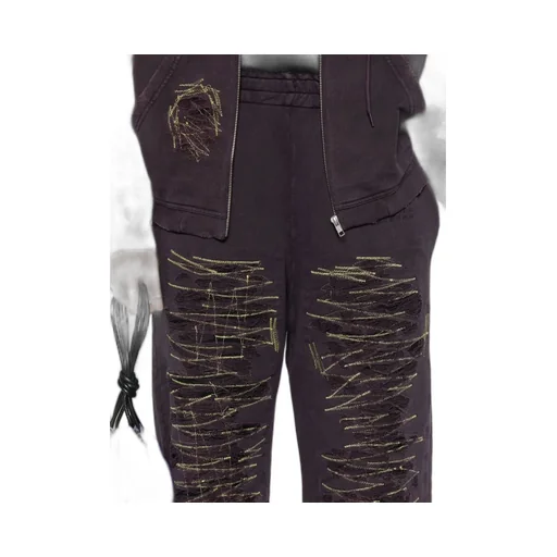 Mm6 Maison Margiela Numbers-Motif Wide-Leg Track Pants