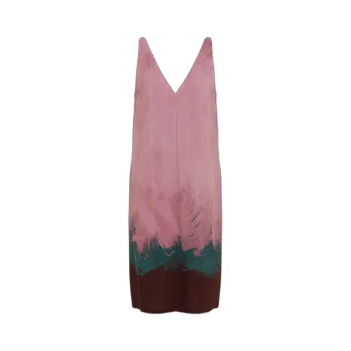 V-Neck Sleeveless Dress