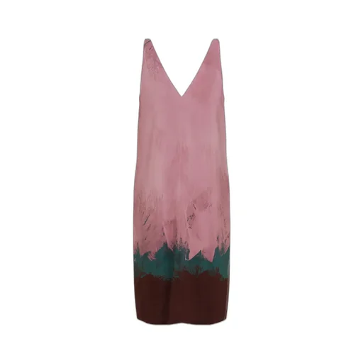 V-Neck Sleeveless Dress
