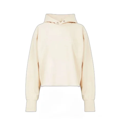 Maison Margiela Logo Detailed Raw-Cut Hem Hoodie